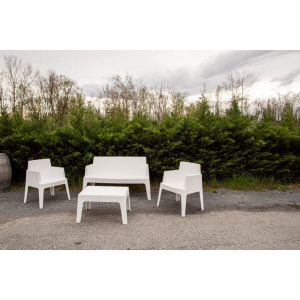 Salon de jardin Lounge blanc