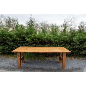 Table bois massif - L220cm x l100cm x H78cm Teinte claire