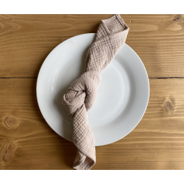 Serviette gaze de Coton Galet Serviette gaze de Coton Galet