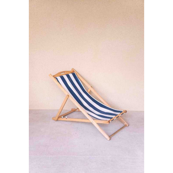 Transat rayé bleu et blanc