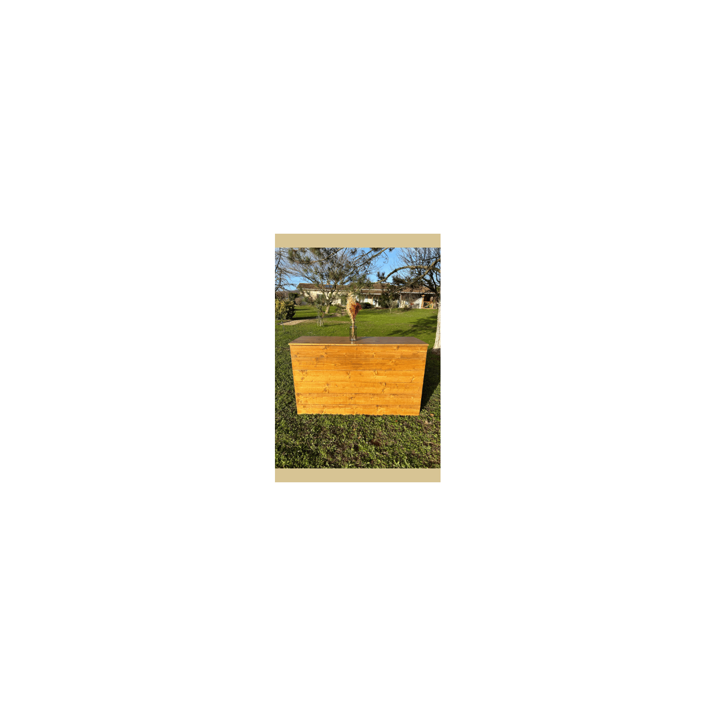 Buffet en bois pliant