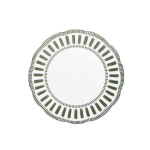 Assiette plate Napoli vert 27cm