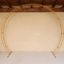 Arche de cérémonie ronde dorée