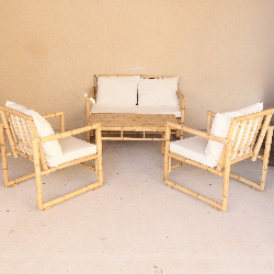 Salon de jardin Bambou