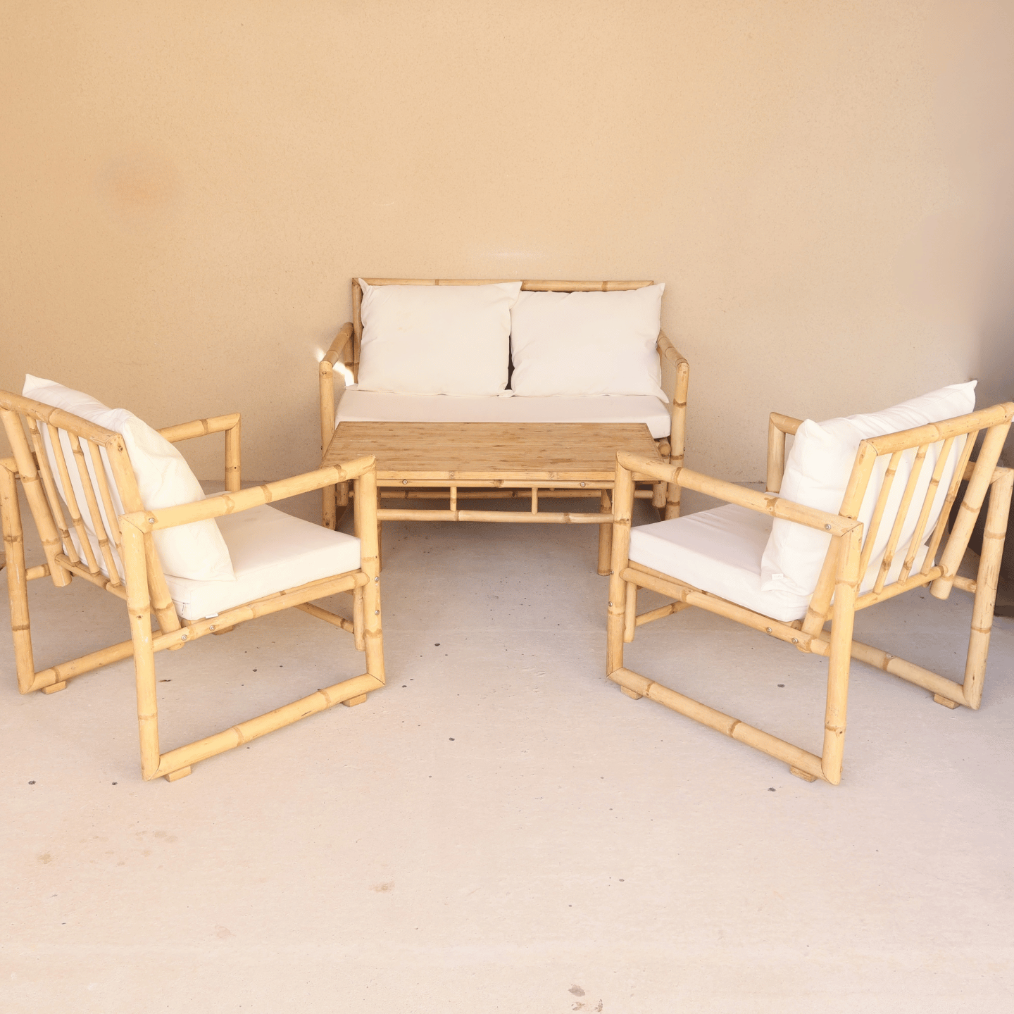 Salon de jardin Bambou