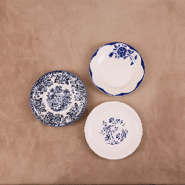 Assiette à dessert Vintage bleue Assiette à dessert Vintage bleue