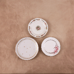 Assiette à dessert Vintage fleurie