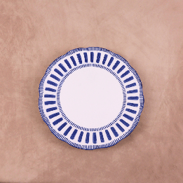 Assiette plate Napoli bleu 27cm Assiette plate Napoli bleu 27cm