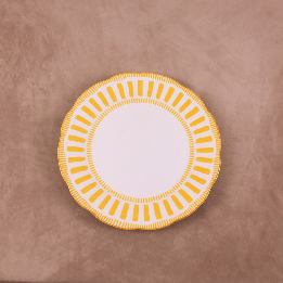 Assiette plate Napoli jaune 27cm Assiette plate Napoli jaune 27cm