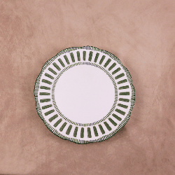 Assiette plate Napoli vert 27cm