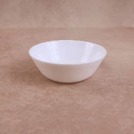 Bol blanc en verre trempé opale