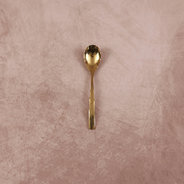 Cuillère à entremet dorée