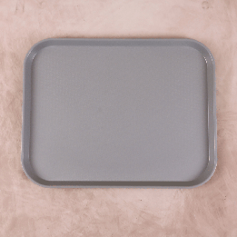 Plateau de service PVC gris 46cm x 36cm Plateau de service PVC gris 46cm x 36cm