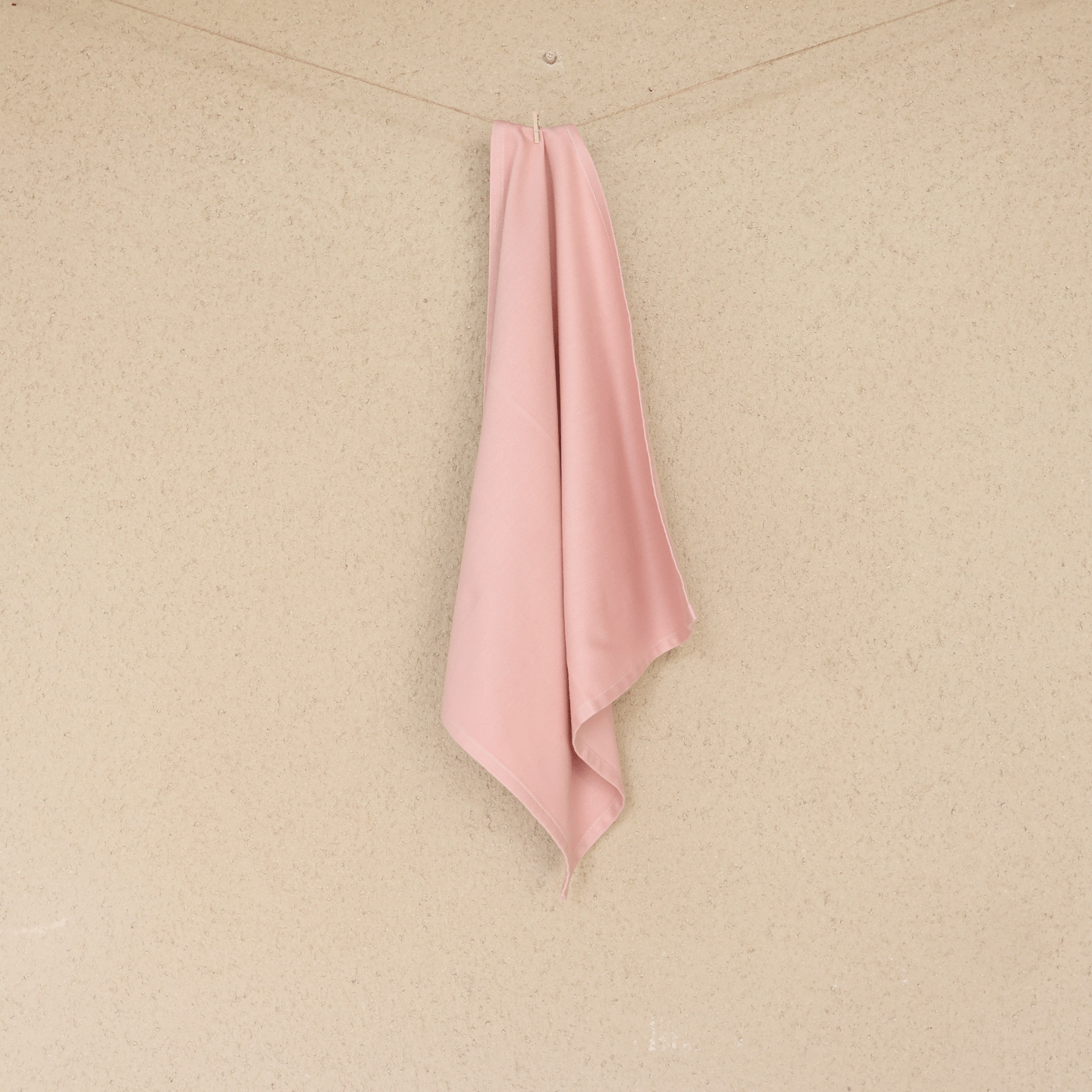 Serviette tissu rose poudré