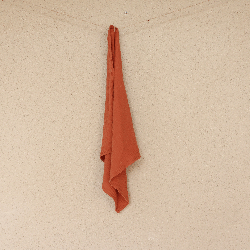 Serviette gaze de coton brique