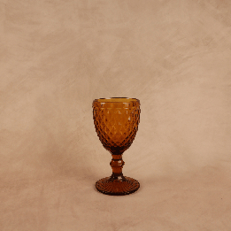 Verre à pied Diamant ambre 20cl