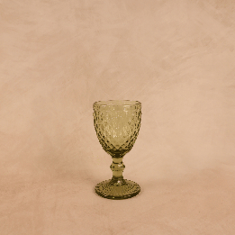 Verre à pied Diamant vert 20cl