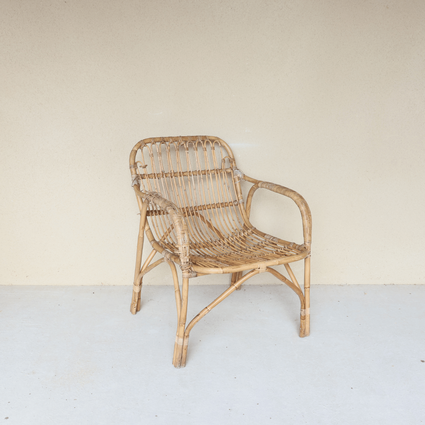 Fauteuil en osier