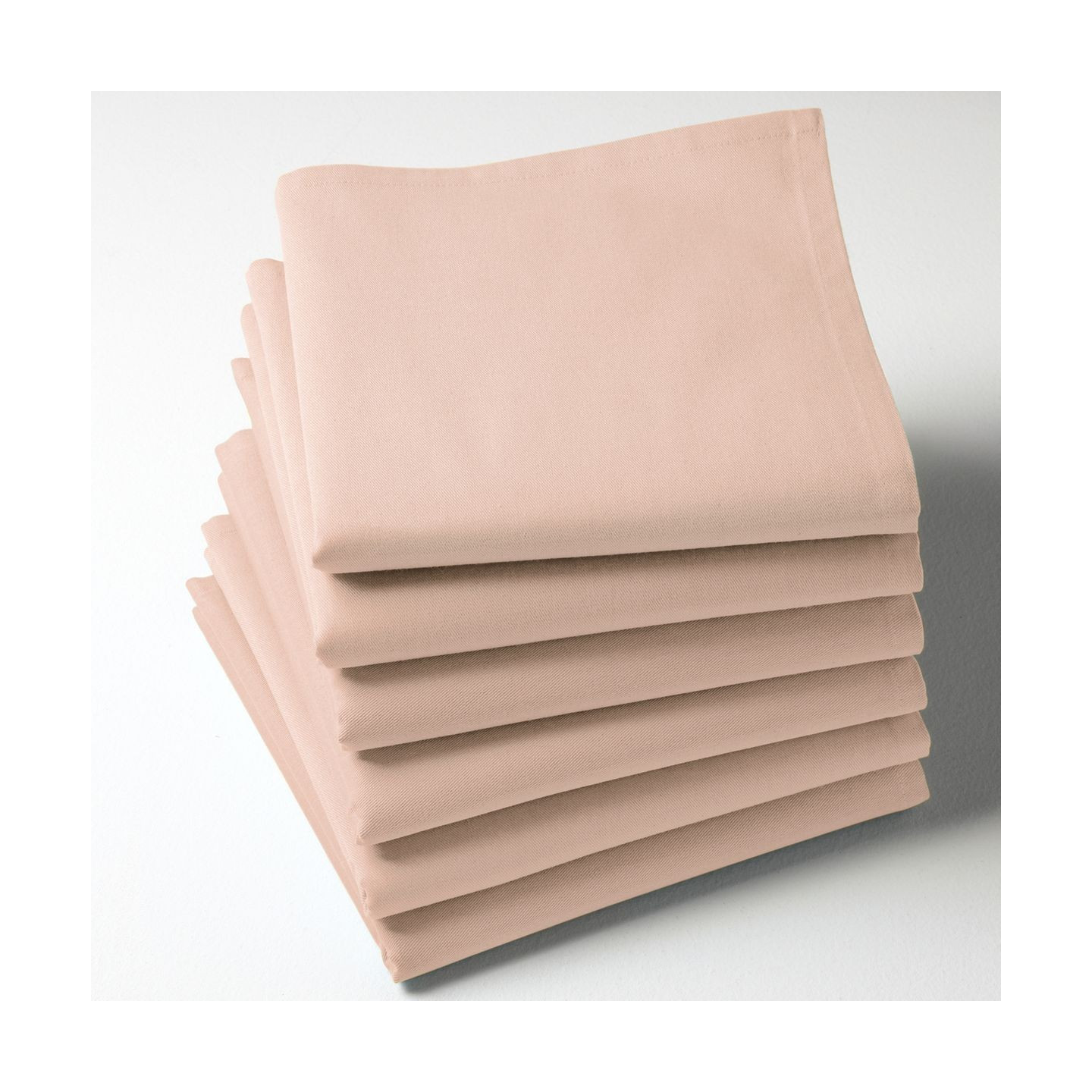 Serviette tissu rose poudré