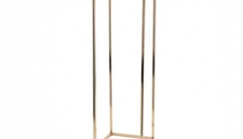 Colonne florale gold pour un centre de table tout en hauteur - Lyon 2020